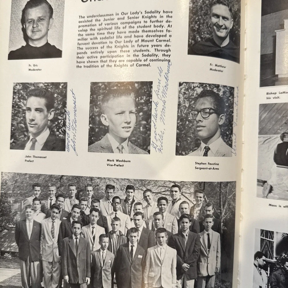 1958‎ Mount Carmel High School Yearbook Los Angeles California El Conquistador